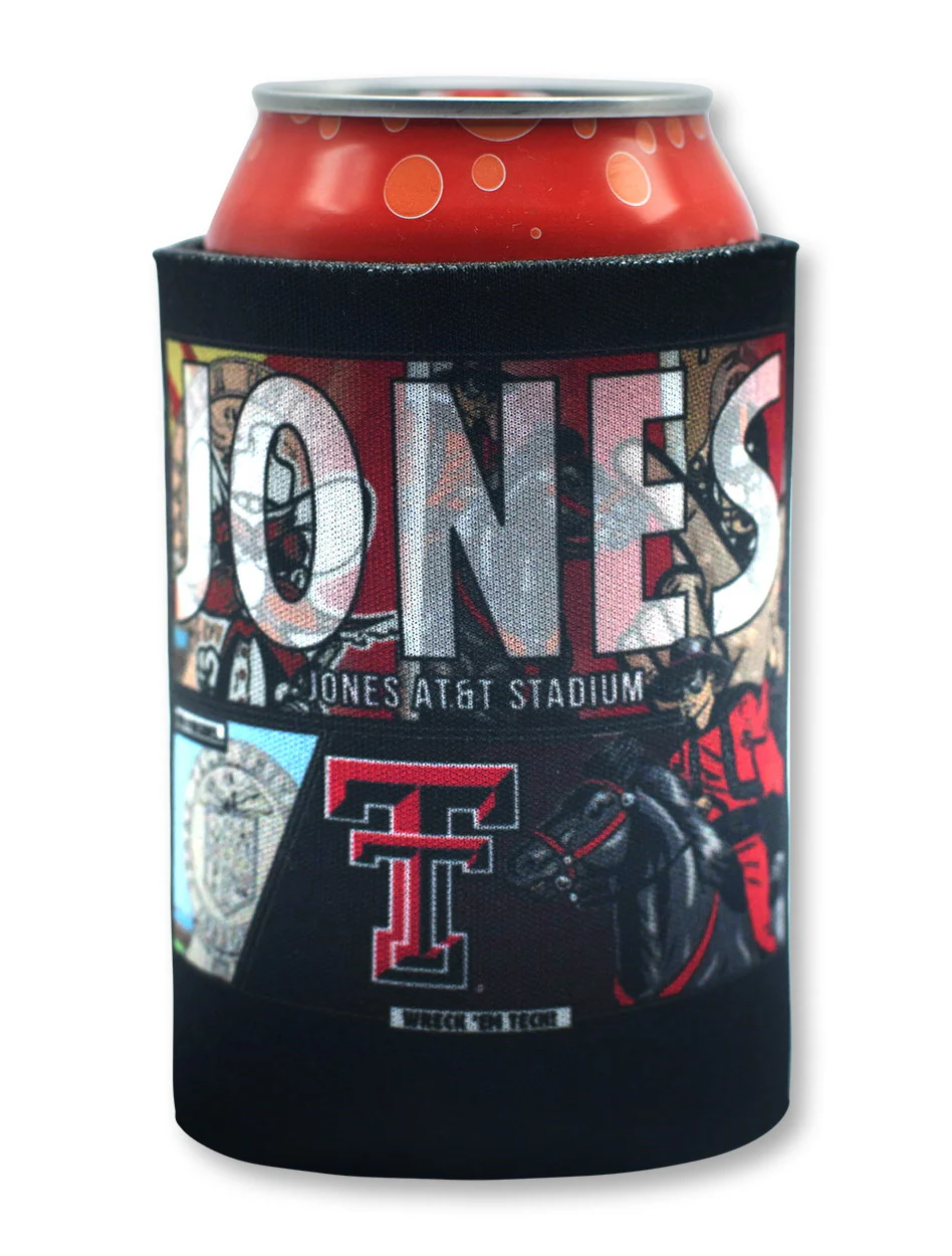 2019 Official Texas Tech Red Raiders Wreck 'Em Tech Can Cooler - Image 2