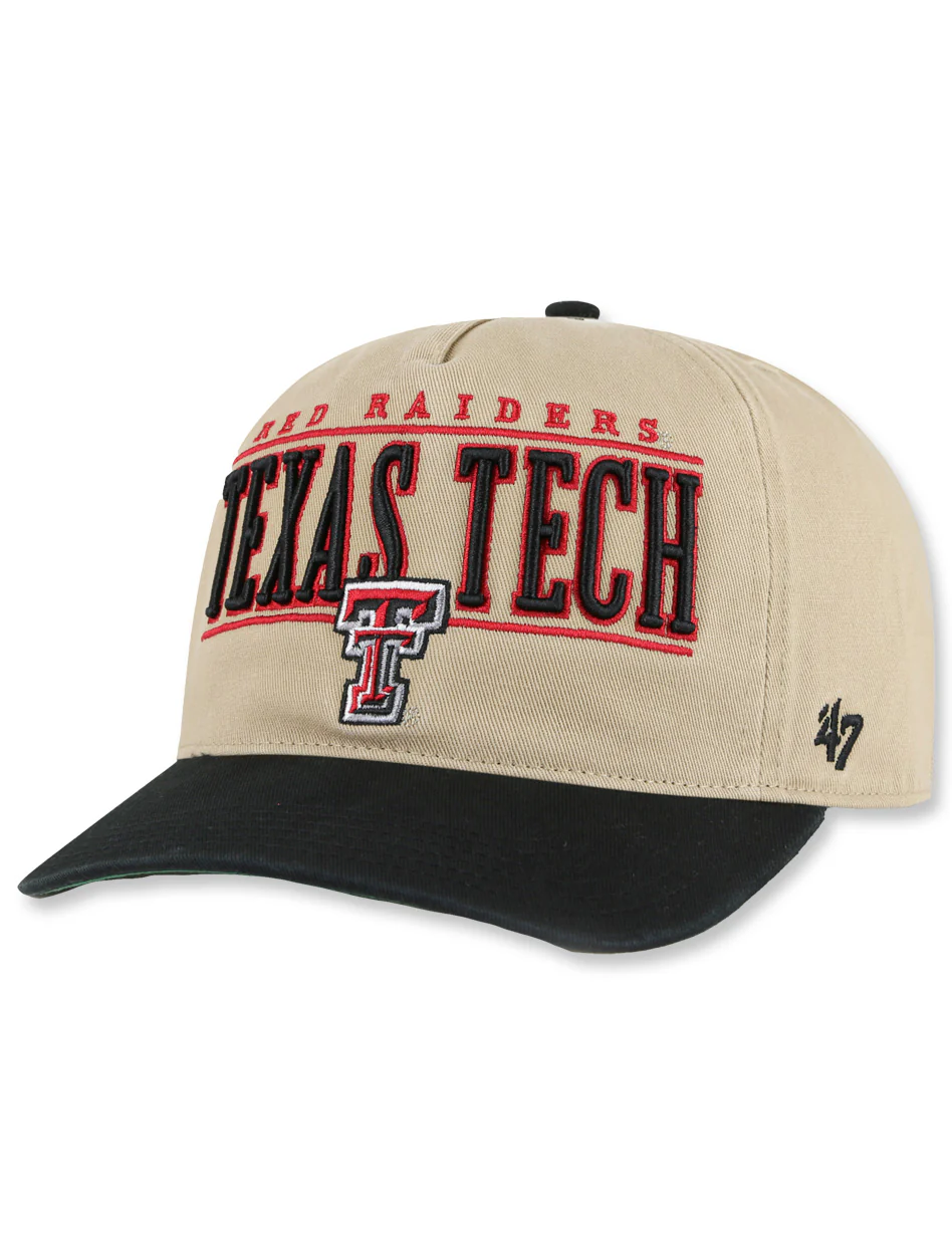 47 Brand Texas Tech "City Line" Khaki Hitch Snapback Cap