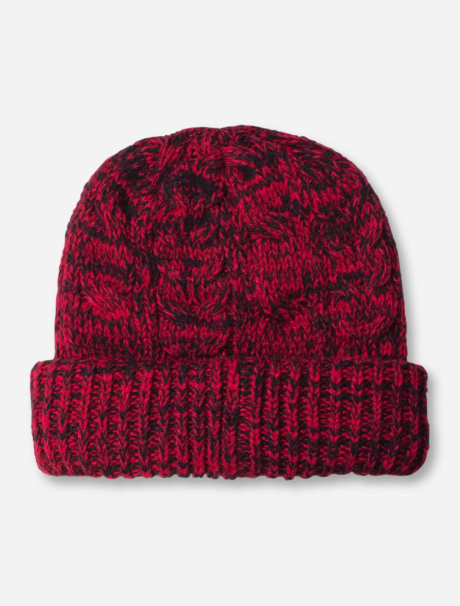 47 Brand Texas Tech "Cozy" Double T Women's Black and Red Knit Cap - Image 2