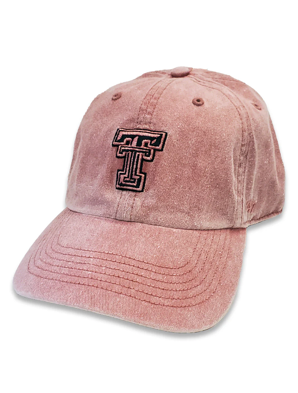 47 Brand Texas Tech Double T "Pink Mist" WOMEN'S Adj. Cap