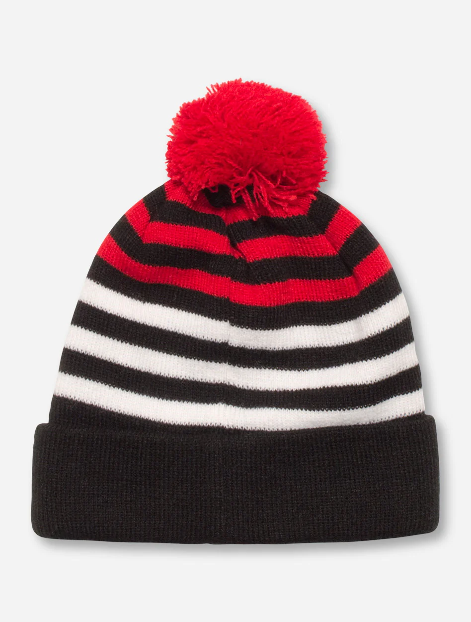 47 Brand Texas Tech "Yipes" YOUTH Black, Red & White Beanie - Image 2