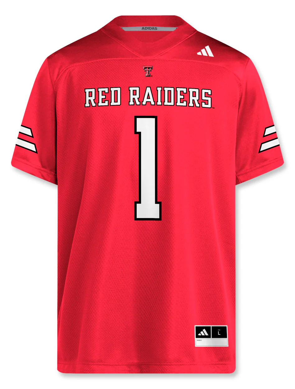 Adidas Texas Tech  "#1" Replica Jersey - Image 3