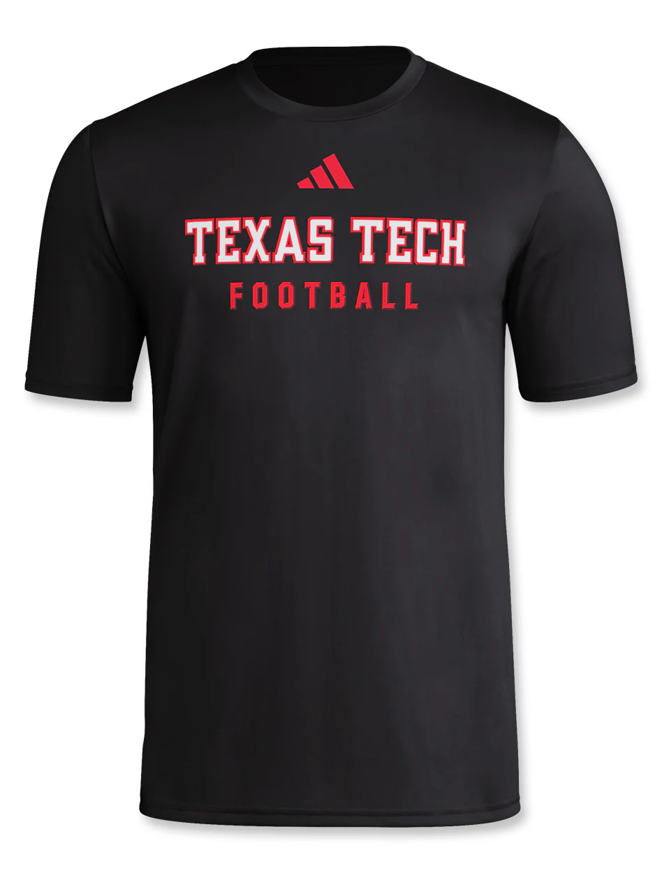 Adidas Texas Tech "2025 Sideline Football" Short Sleeve T-Shirt - Image 3