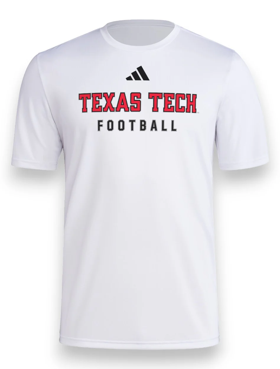 Adidas Texas Tech "2025 Sideline Football" Short Sleeve T-Shirt - Image 5