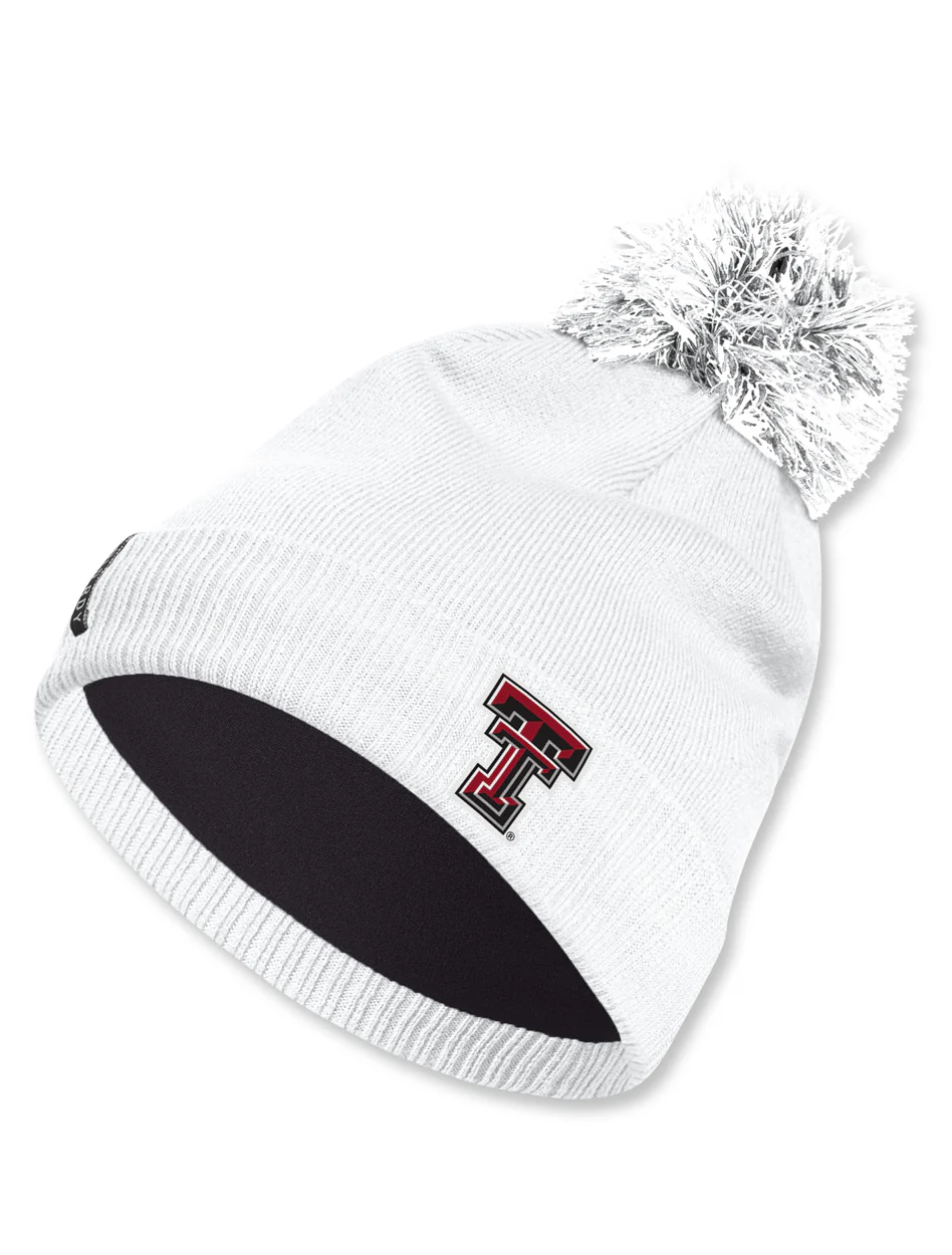 Adidas Texas Tech "Locker Room" 2024 Pom Beanie - Image 3