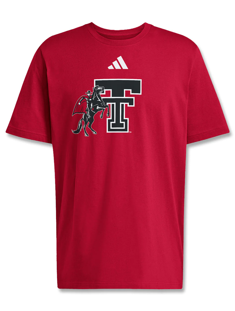 Adidas Texas Tech "Rearing Rider" Short Sleeve T-Shirt (mts1634)