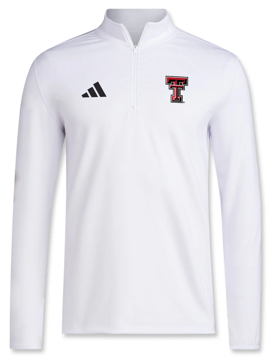 Adidas Texas Tech Sideline 1/2 Zip Pullover - Image 3