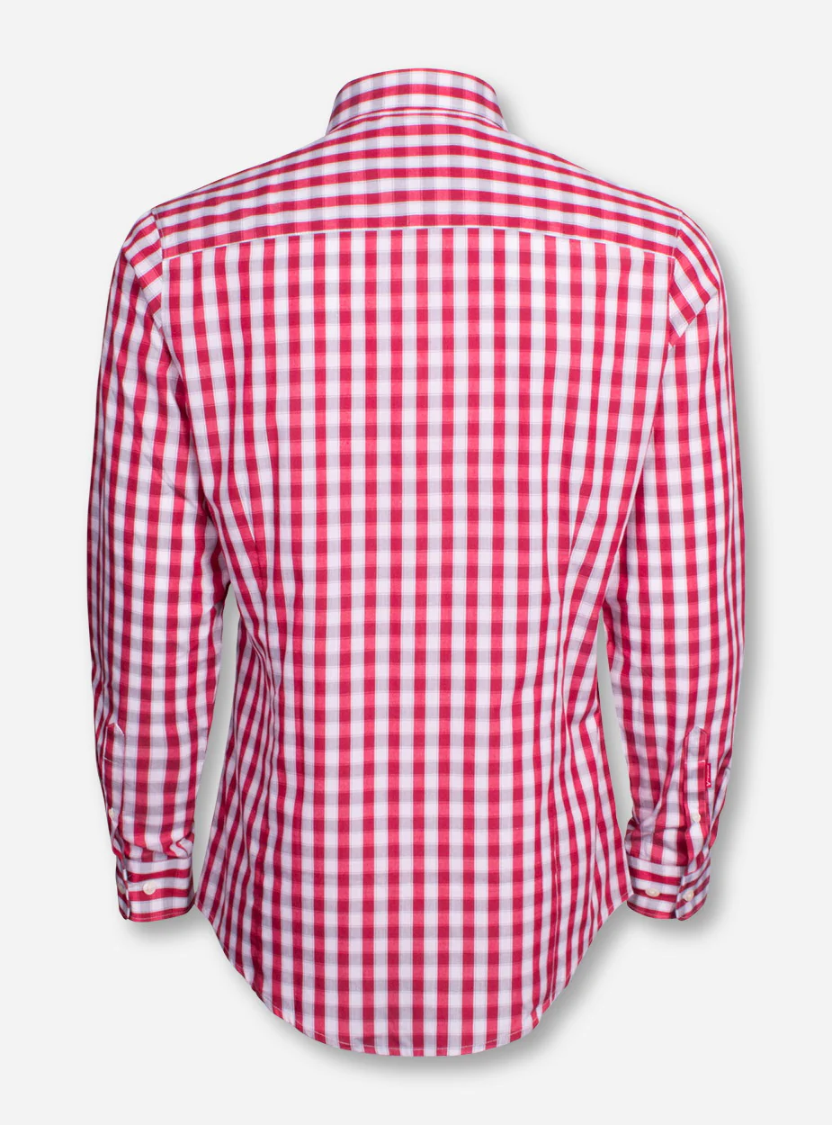 Antigua Texas Tech "Alliance" Checkered Long Sleeve Dress Shirt - Image 4