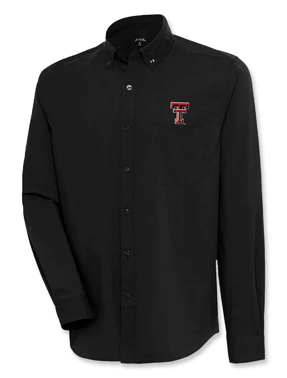 Antigua Texas Tech Double T "Flight" Button Down Dress Shirt