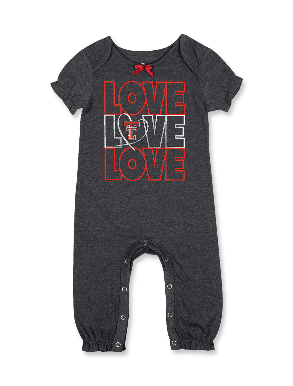 **Arena Texas Tech "Rock Star" Infant Ruffled Onesie