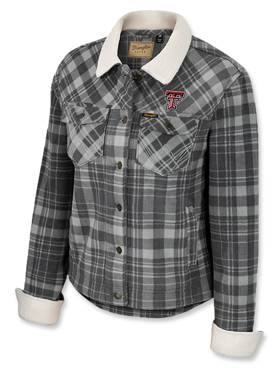 **Arena Texas Tech Wrangler "Plaid" Polar Fleece WOMEN'S Jacket