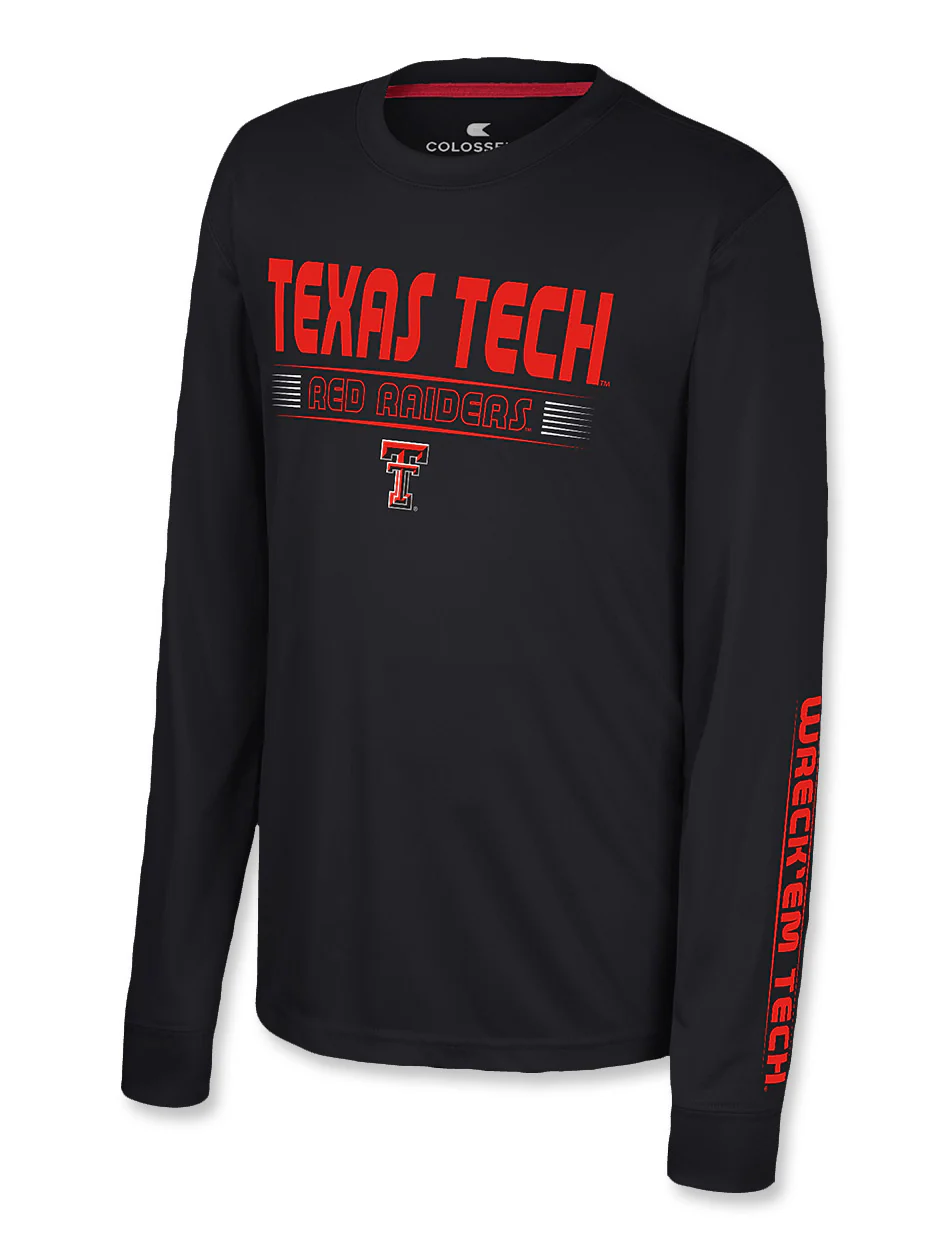 **Arena Texas Tech "Zach" Youth Long Sleeve Shirt