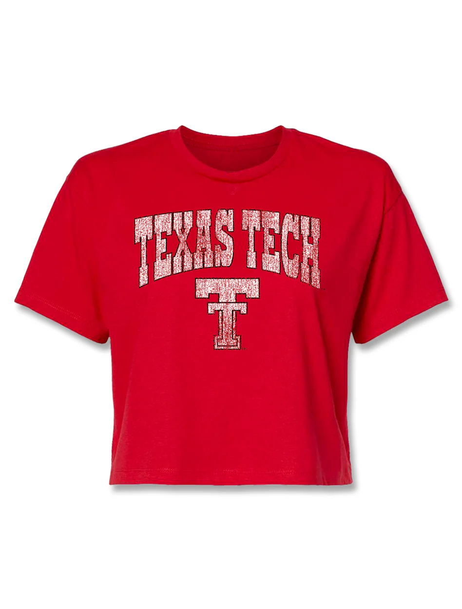 Texas Tech Vault " Tried & True" Throwback Crop Top