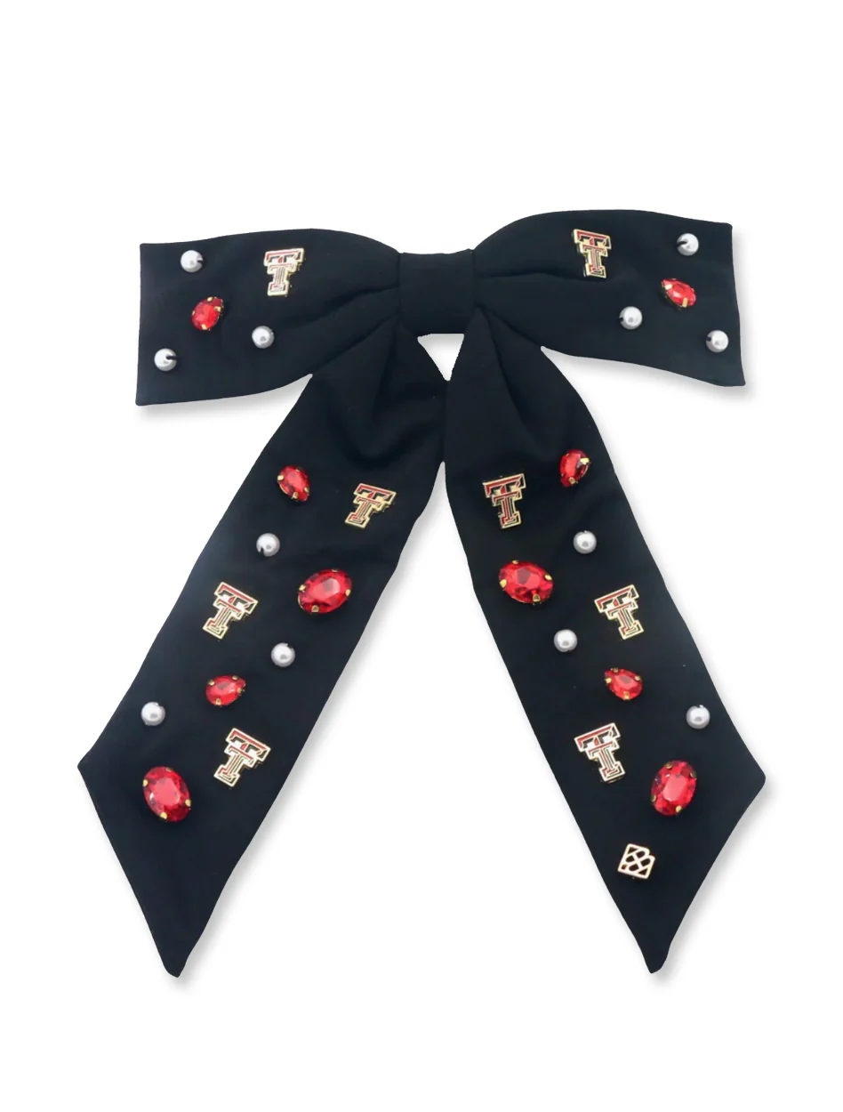 Brianna Cannon Texas Tech Bow Barrette - Image 3