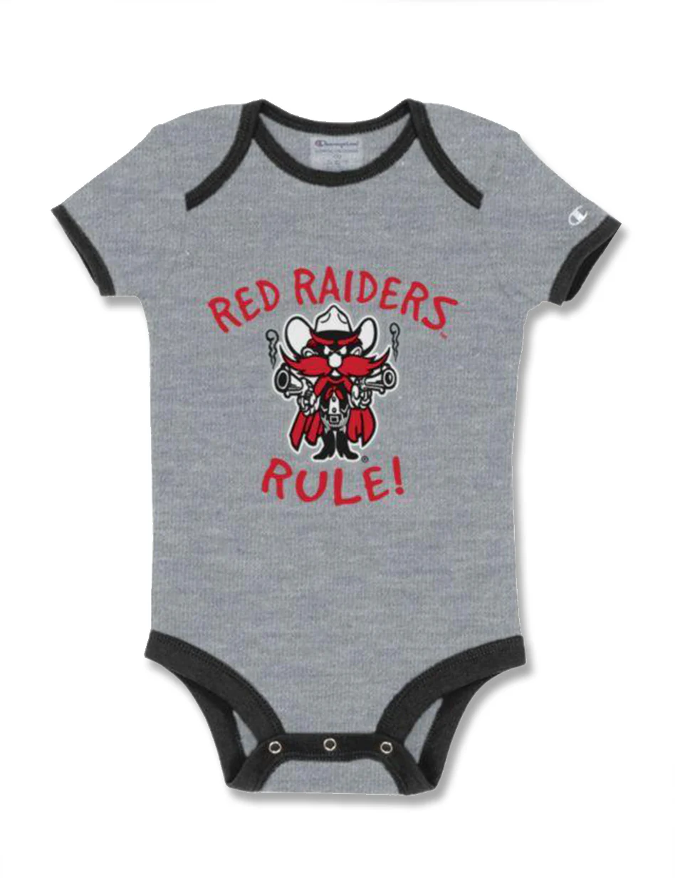 Champion Texas Tech "Red Raiders Rule" Onesie