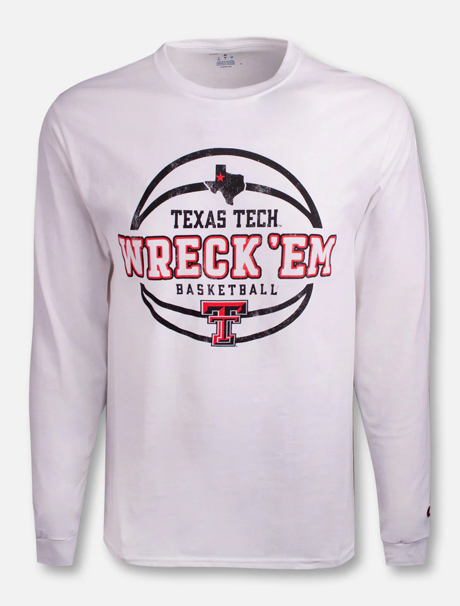 Texas Tech Red Raiders Wreck 'Em Basketball Long Sleeve T-Shirt