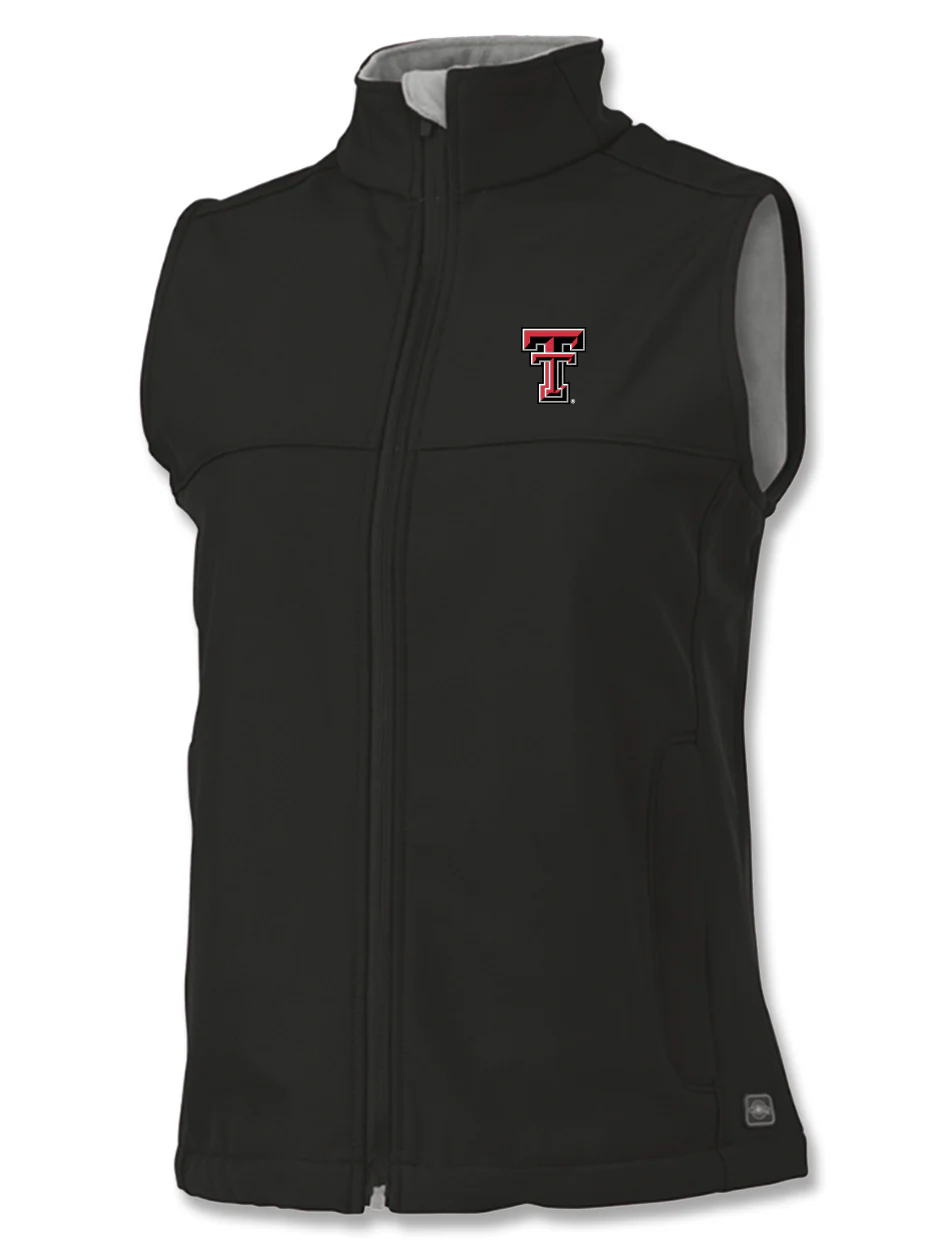 Charles River Texas Tech Double T WOMEN'S Soft Shell Vest