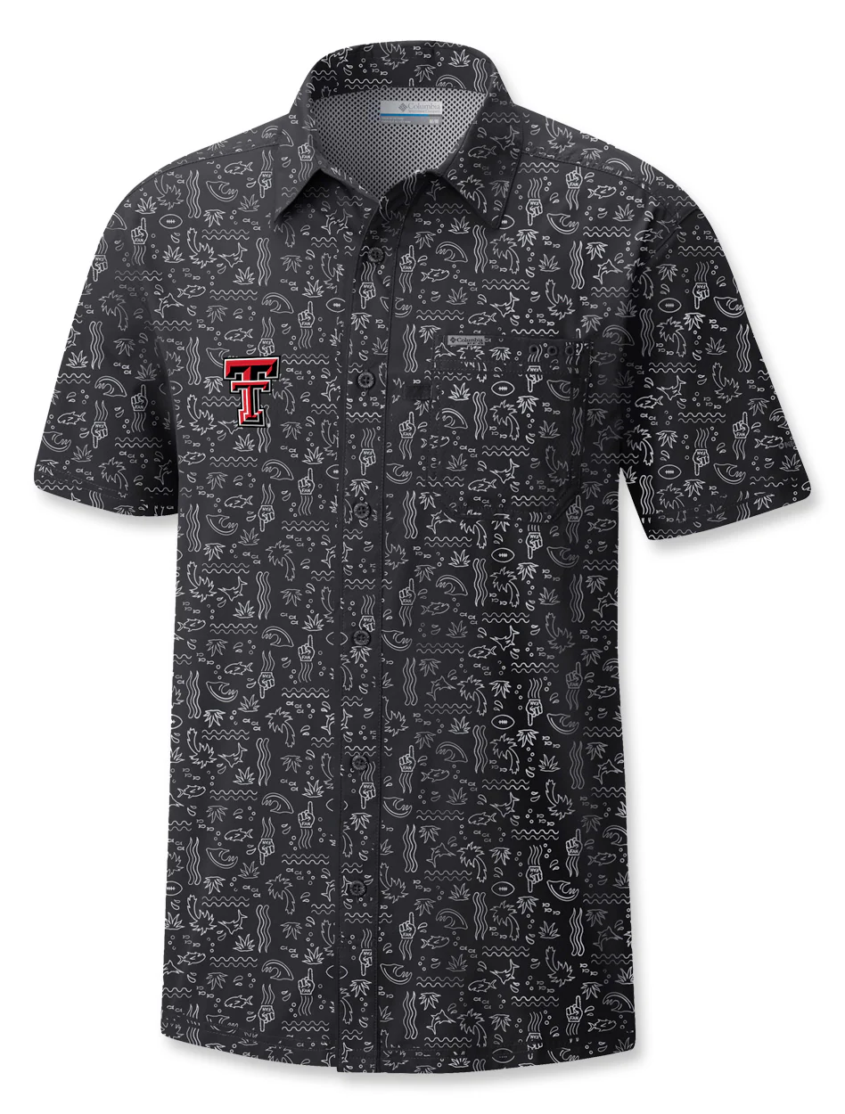 Texas Tech Columbia Double T "Super Slack Tide" Button Down - Image 2