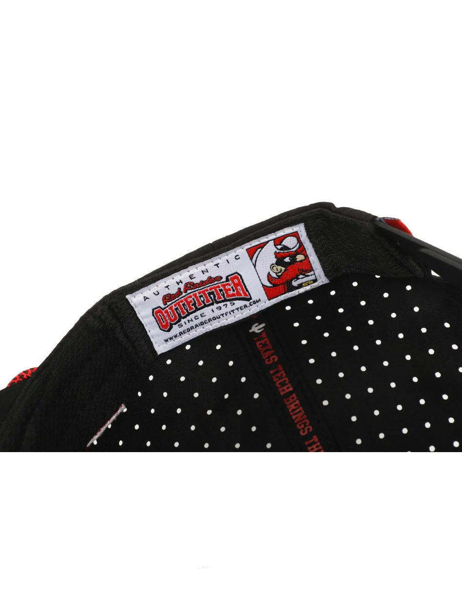 Texas Tech Dark Horse "Rubber Guns Up Cactus" Black Corded Sport Snapback Cap - Image 3