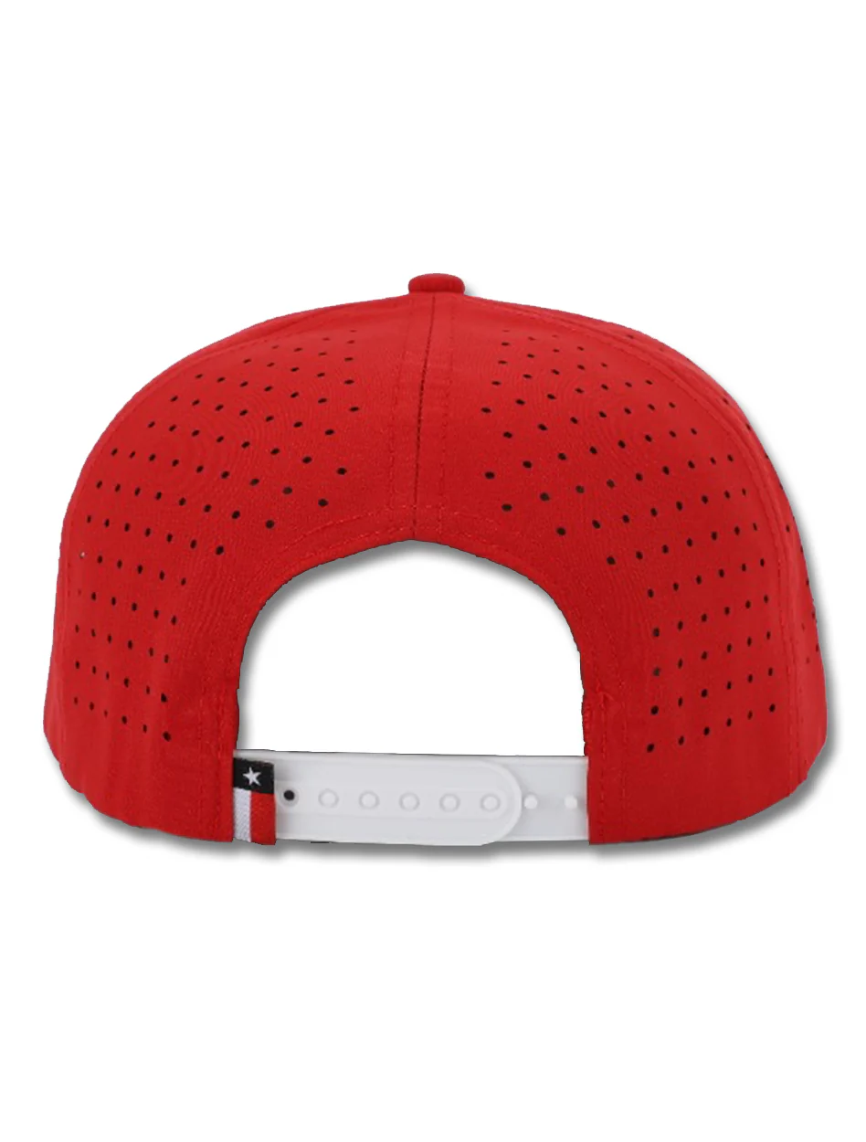 Dark Horse Throwback "Rearing Rider" Red Sport Snapback Cap - Image 3