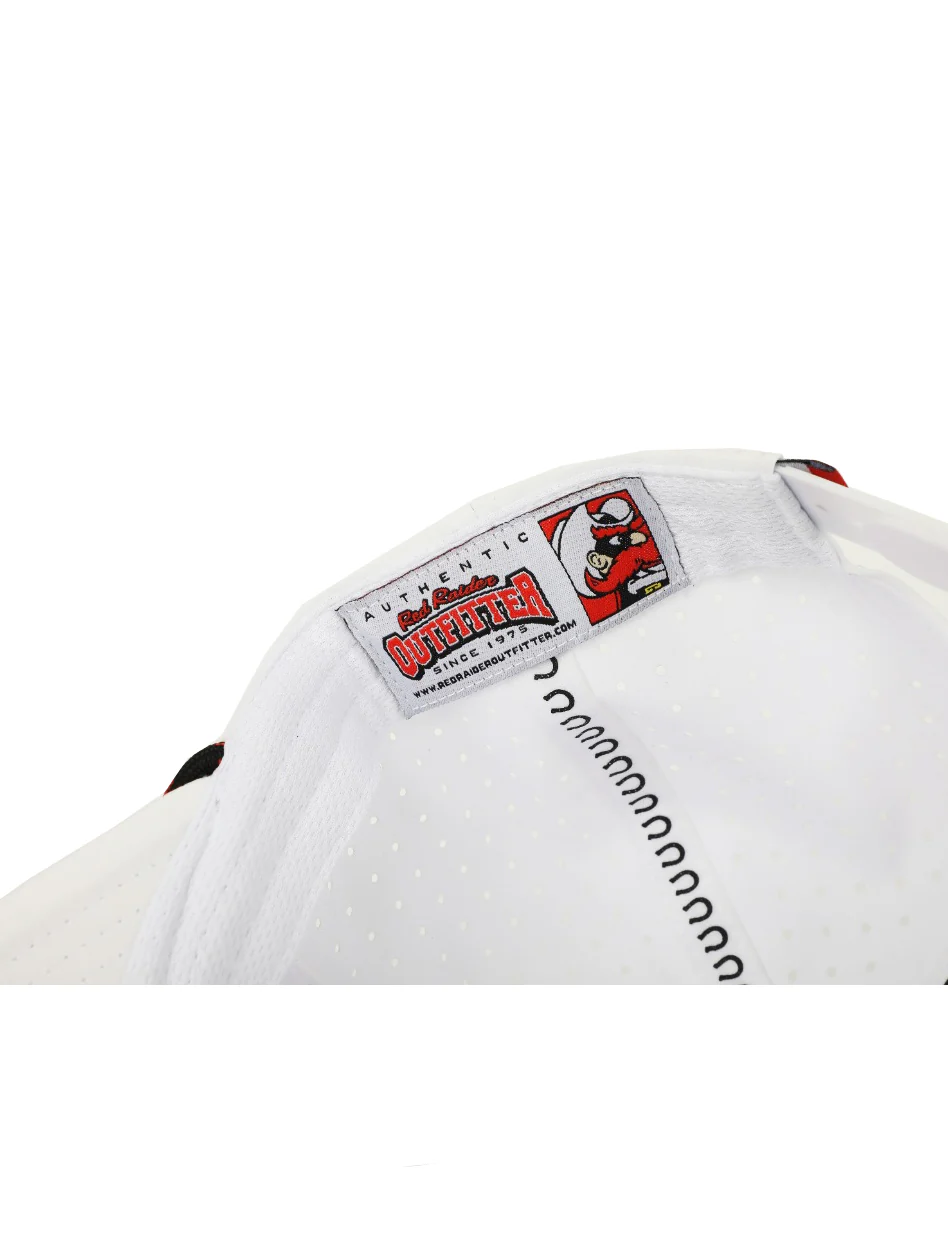 Texas Tech Dark Horse Throwback "Rearing Rider" White Sport Snapback Cap - Image 4