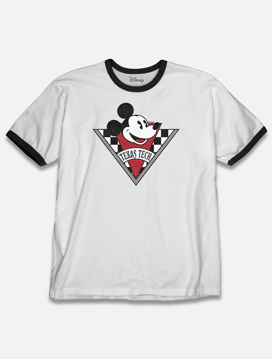 Disney x Red Raider Outfitter Texas Tech "Checkered Mickey" T-Shirt