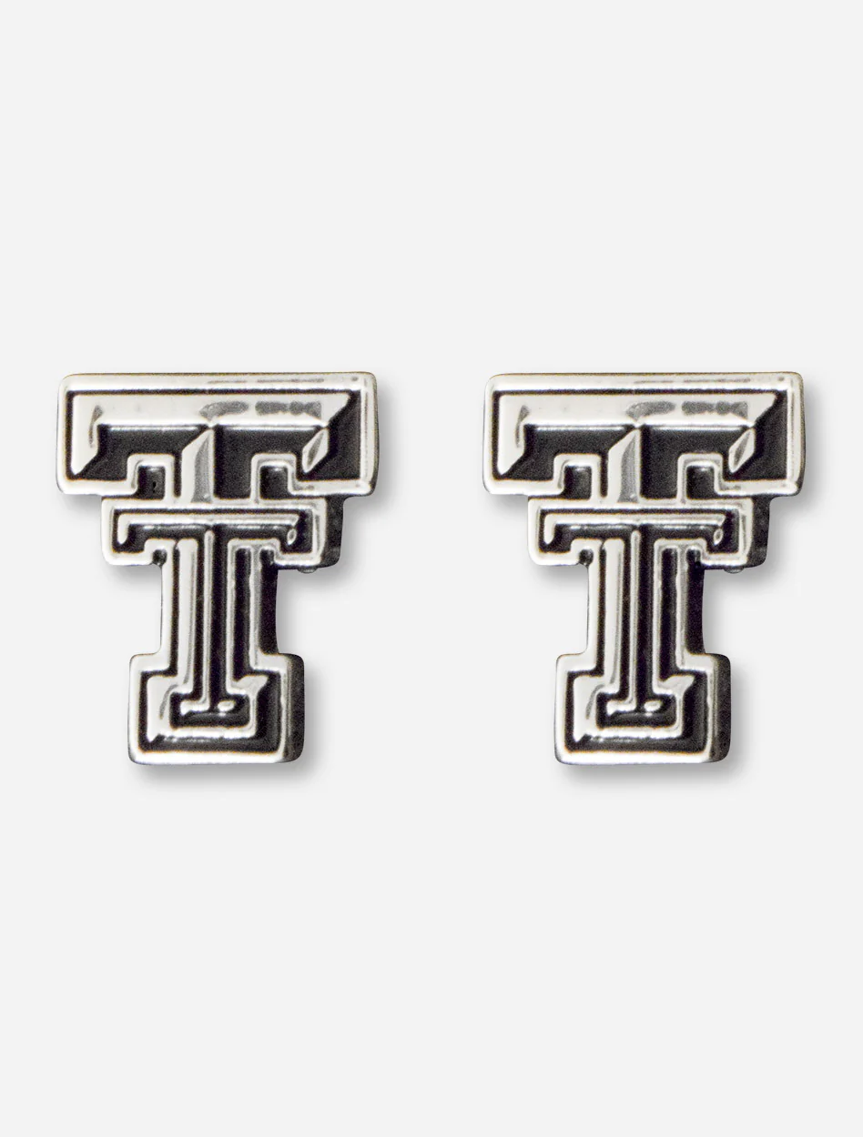 Emerson Double T Silver Stud Earrings
