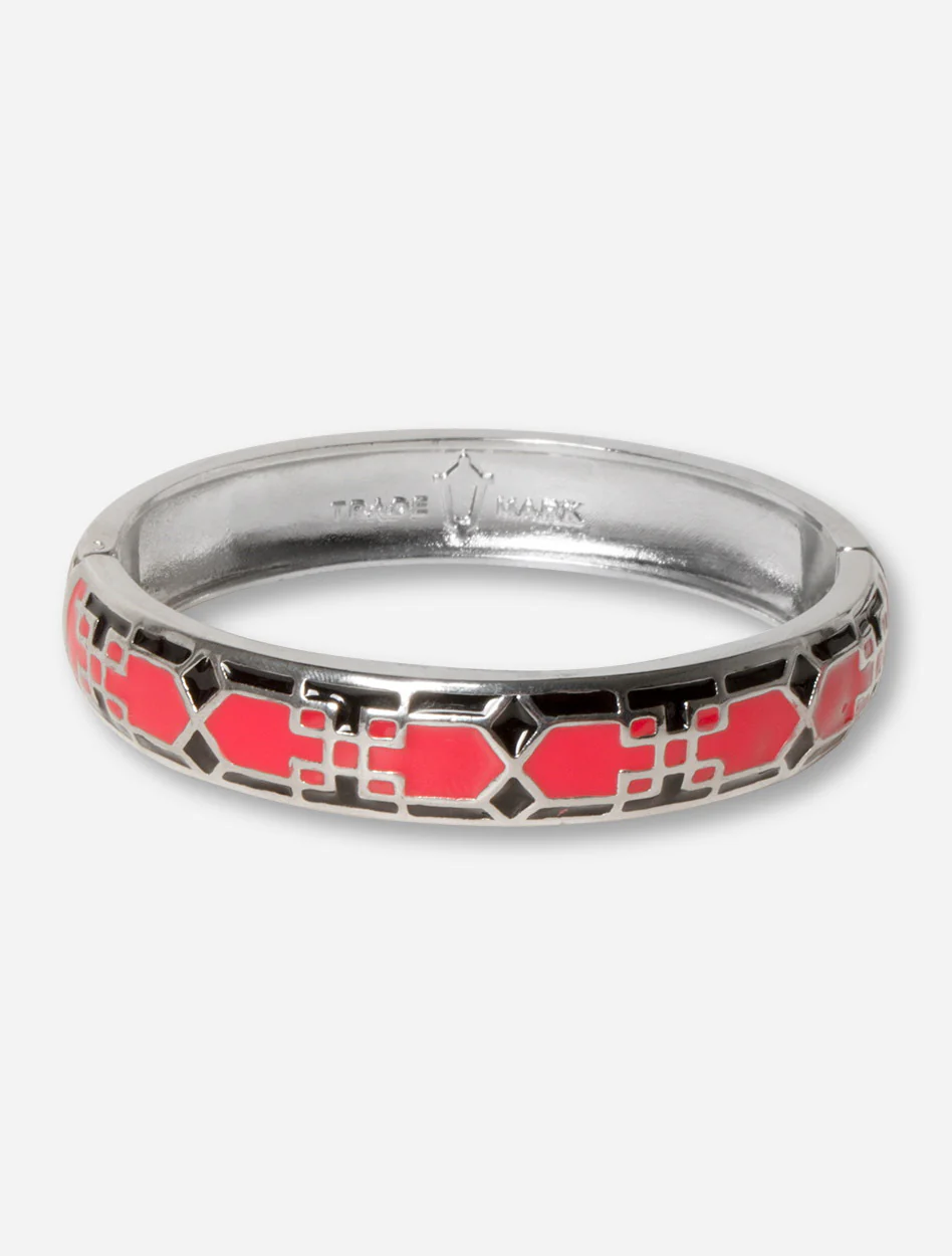 Emerson Texas Tech Mosaic Silver Hinged Bracelet - Image 2
