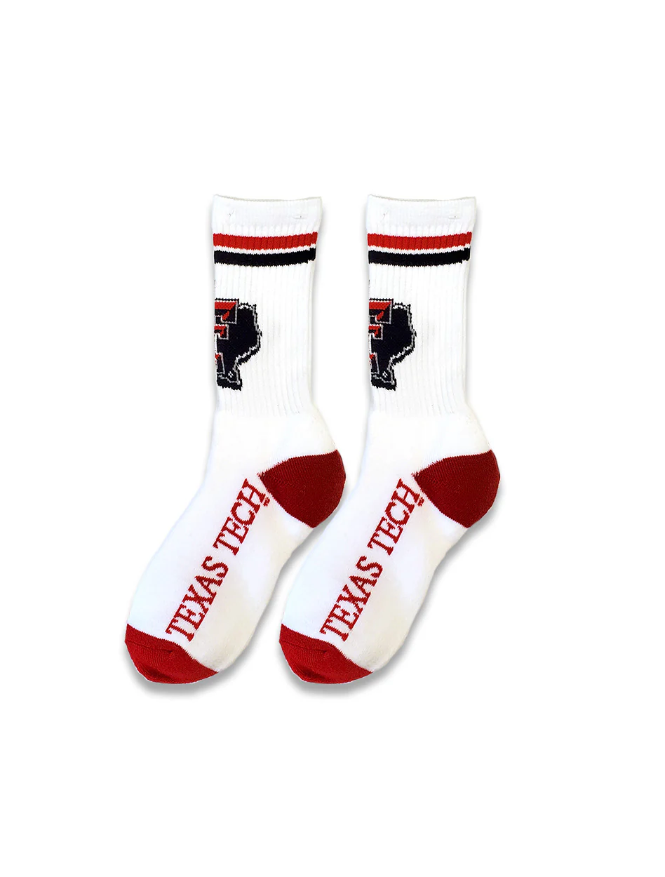 FBF Texas Tech Pride 3/4 Length Crew Sock