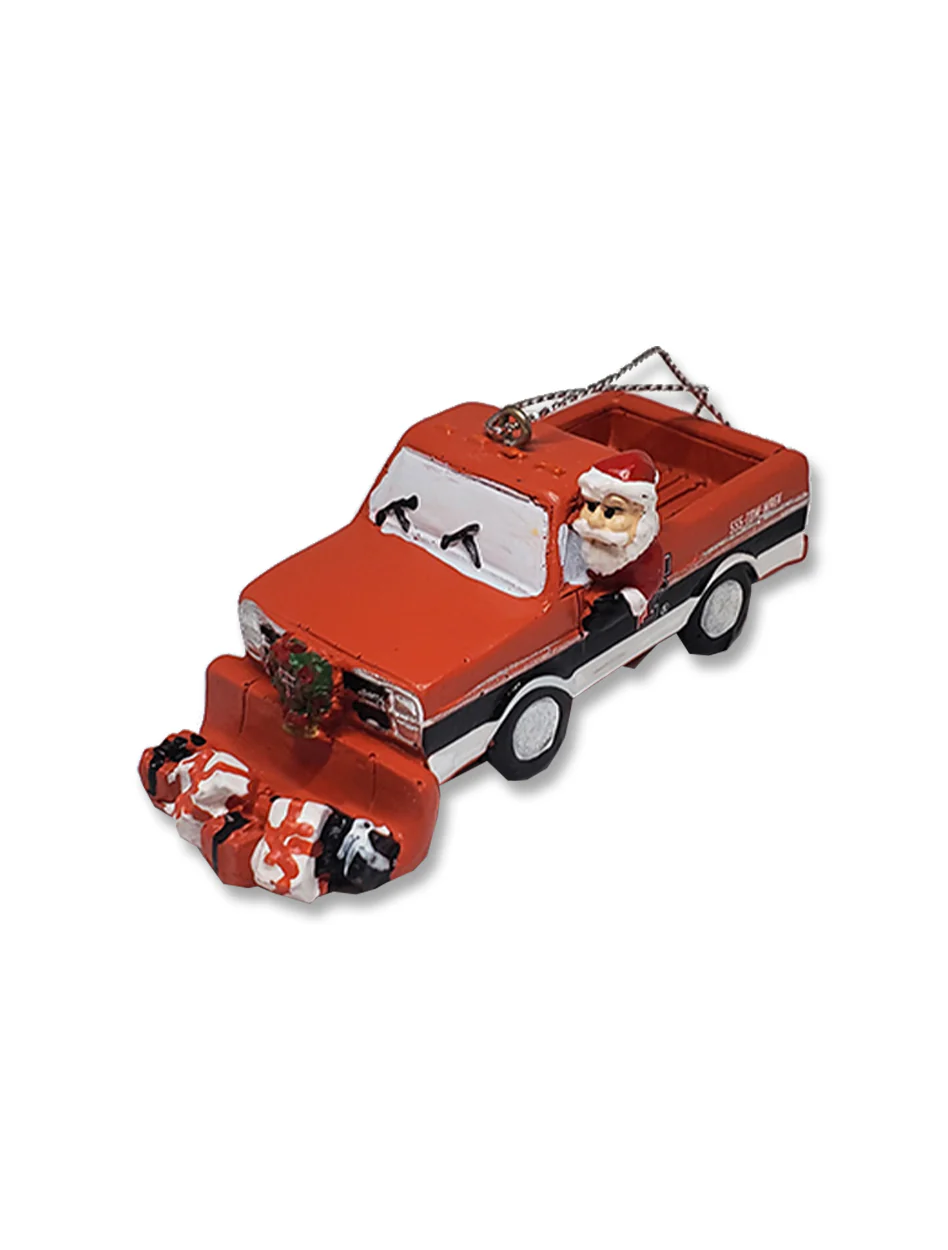Texas Tech "Snow Plow Santa" Ornament