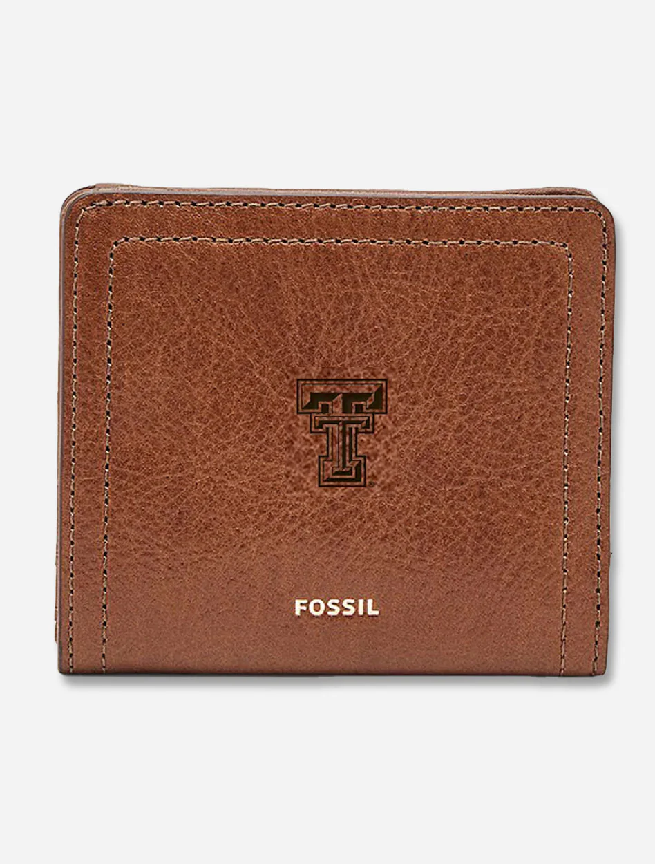 Fossil Texas Tech Red Raiders WOMEN'S "Logan" Small RFID Leather Wallet