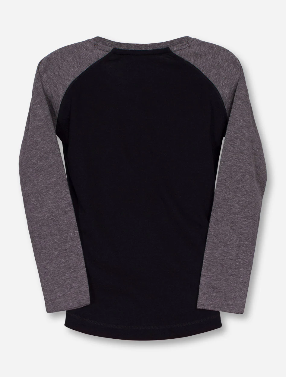 Garb Texas Tech "Courtney" TODDLER Black and Grey Long Sleeve Shirt - Image 2