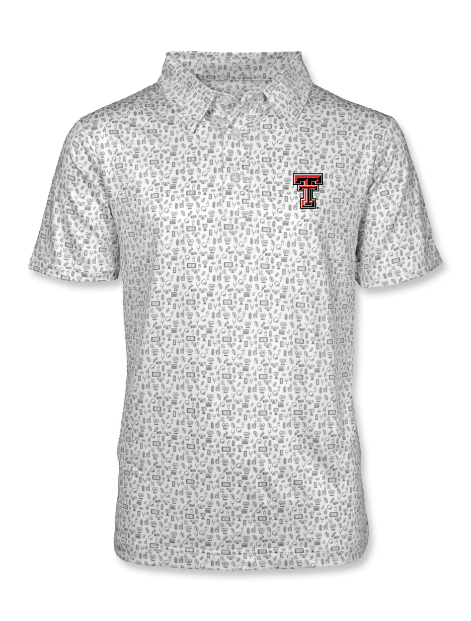 Garb Texas Tech Red Raiders "Crew" All Over Print Youth Polo