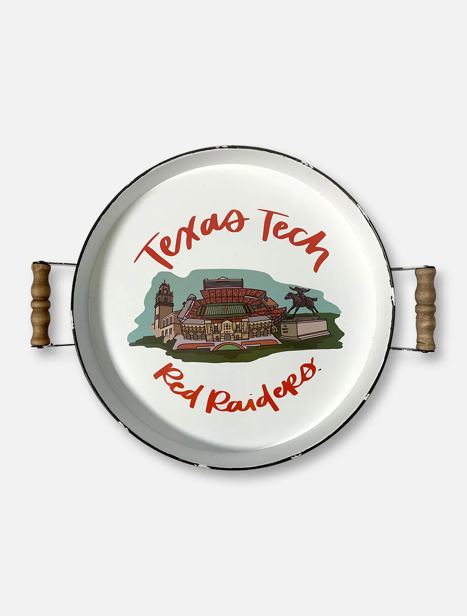 Glory Haus Texas Tech Red Raiders Double T "Stadium Landmark" Enamel Tray - Image 2