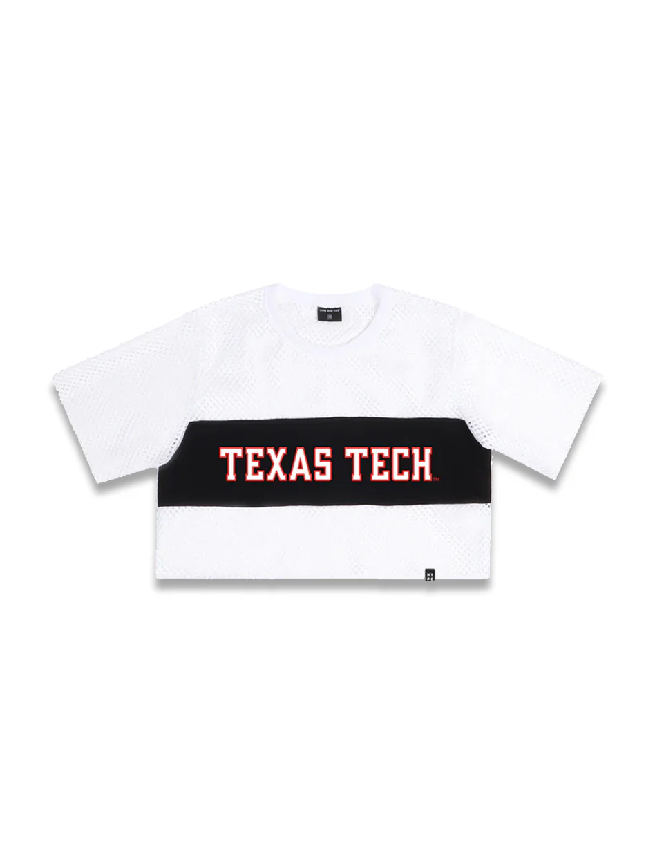 **Texas Tech Hype & Vice Mesh Crop Tee - Image 3