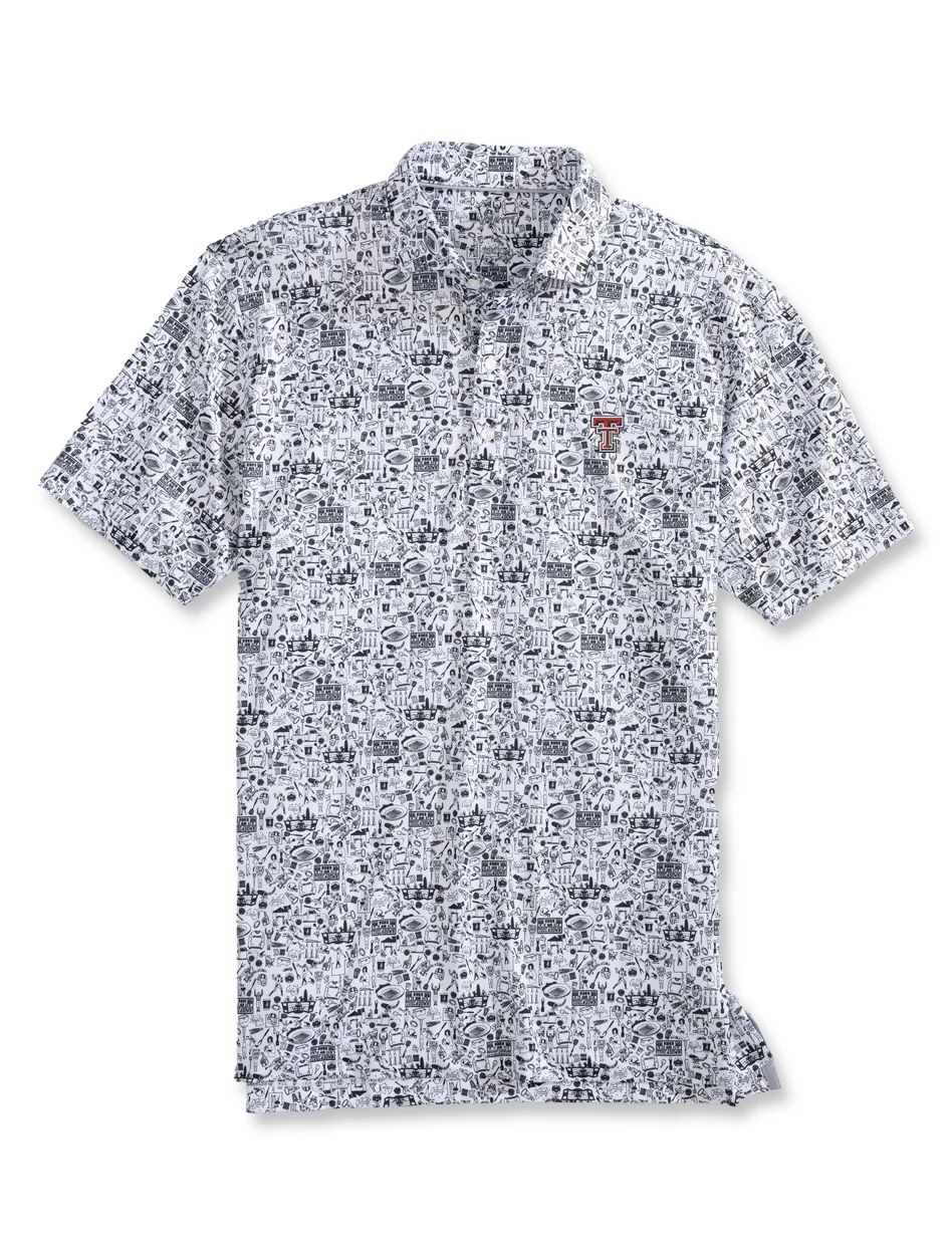 Johnnie-O Texas Tech "Tailgater" Men's Polo Shirt - Image 2