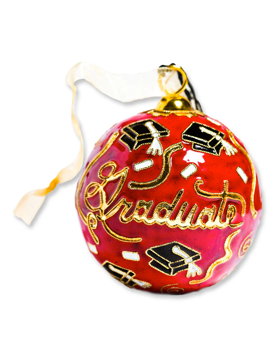 Kitty Keller Texas Tech Graduate Double T Ornament