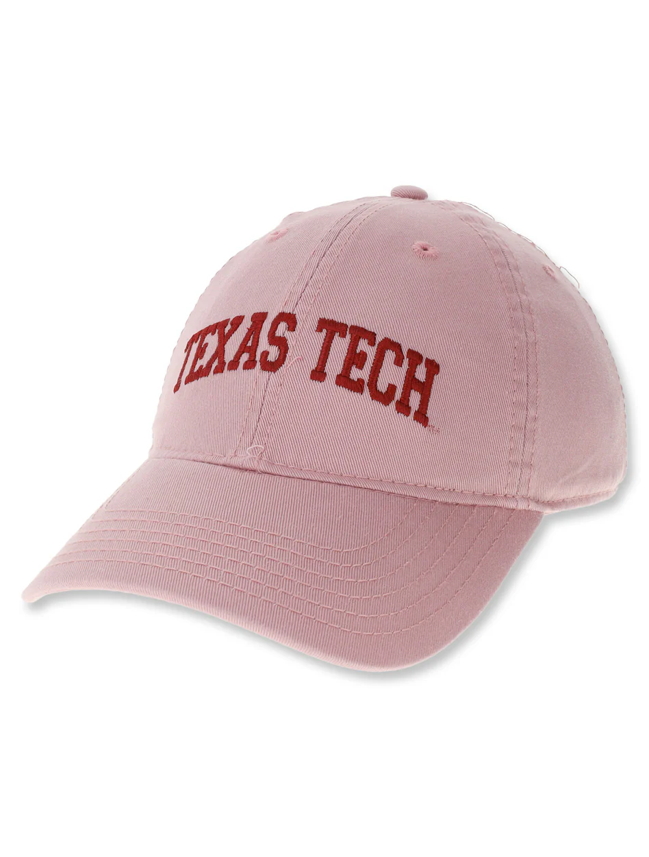 Legacy Texas Tech Arch on Dusty Rose Adjustable Cap