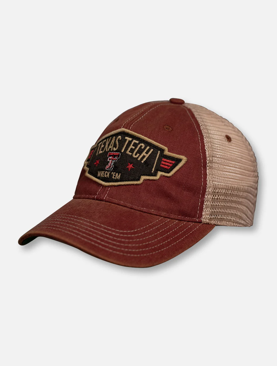 Legacy Texas Tech Red Raiders Double T " Stone Washed" Mesh Snapback Cap