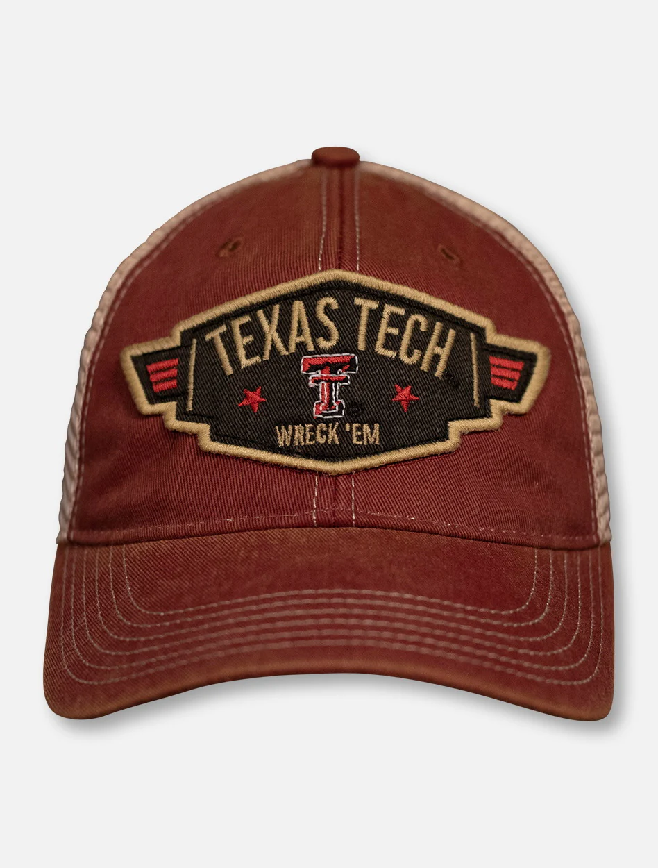 Legacy Texas Tech Red Raiders Double T " Stone Washed" Mesh Snapback Cap - Image 3