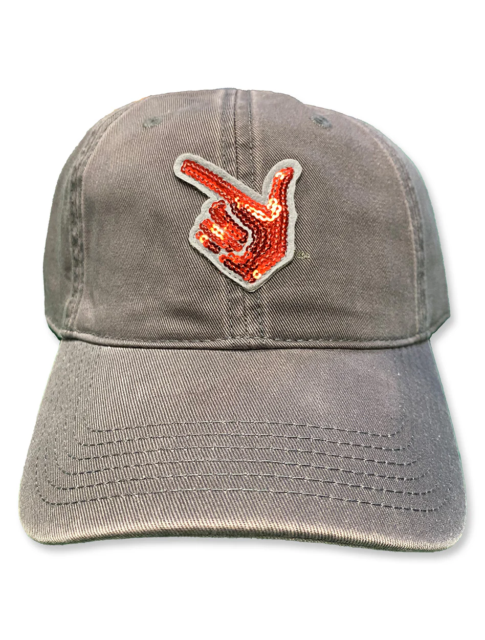 Legacy Texas Tech Sequins Guns Up Hand Women's Adjustable Cap