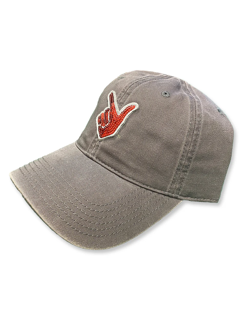 Legacy Texas Tech Sequins Guns Up Hand Women's Adjustable Cap - Image 4