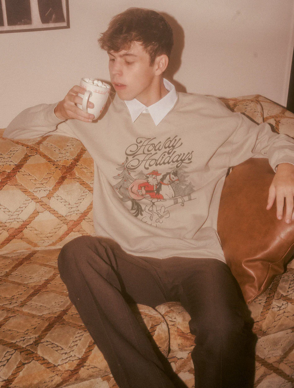 Livy Lu "Howdy Holidays" Thrifted Sweatshirt - Image 3
