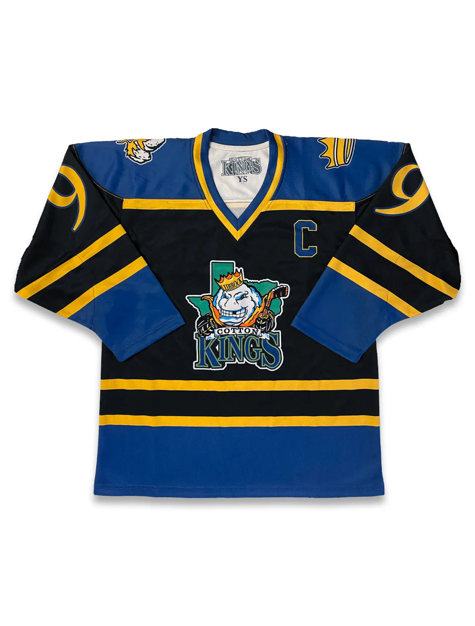 Lubbock Cotton Kings Official Black Hockey Jersey