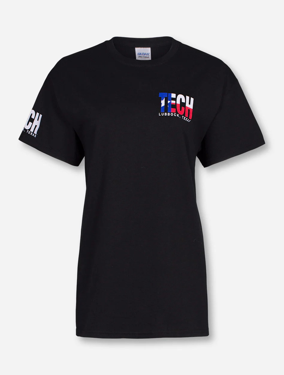 Lubbock, TX TECH in Texas Flag T-Shirt - Image 2