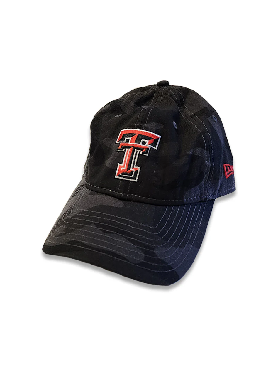 New Era Texas Tech Double T on WOMEN'S Camo Adj. Cap
