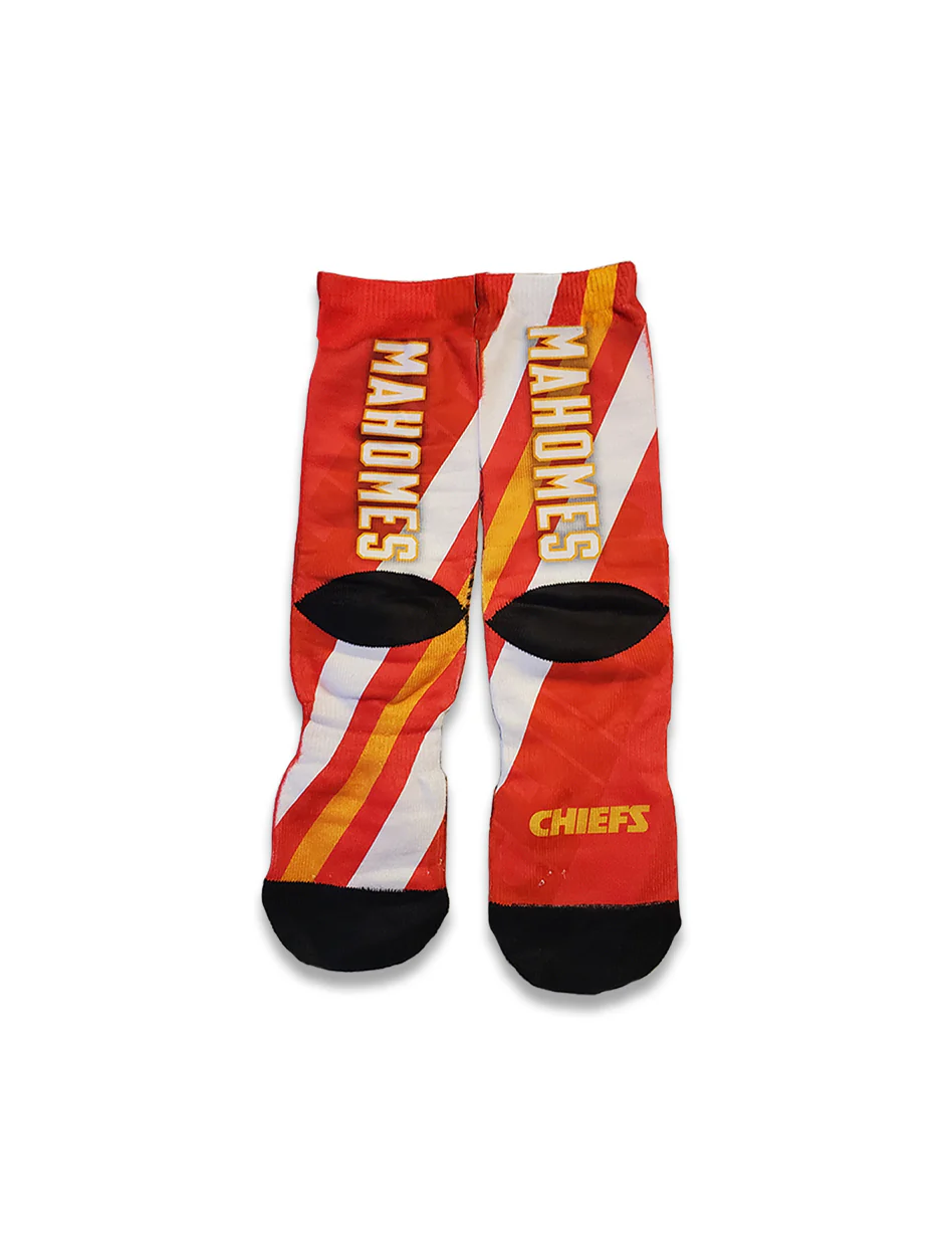 Patrick Mahomes "Player Stripe" YOUTH Crew Sock - Image 2