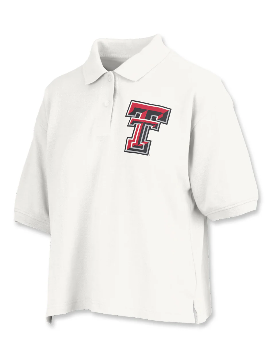 Texas Tech Press Box "Hampton" Collared Waist Length Top - Image 2