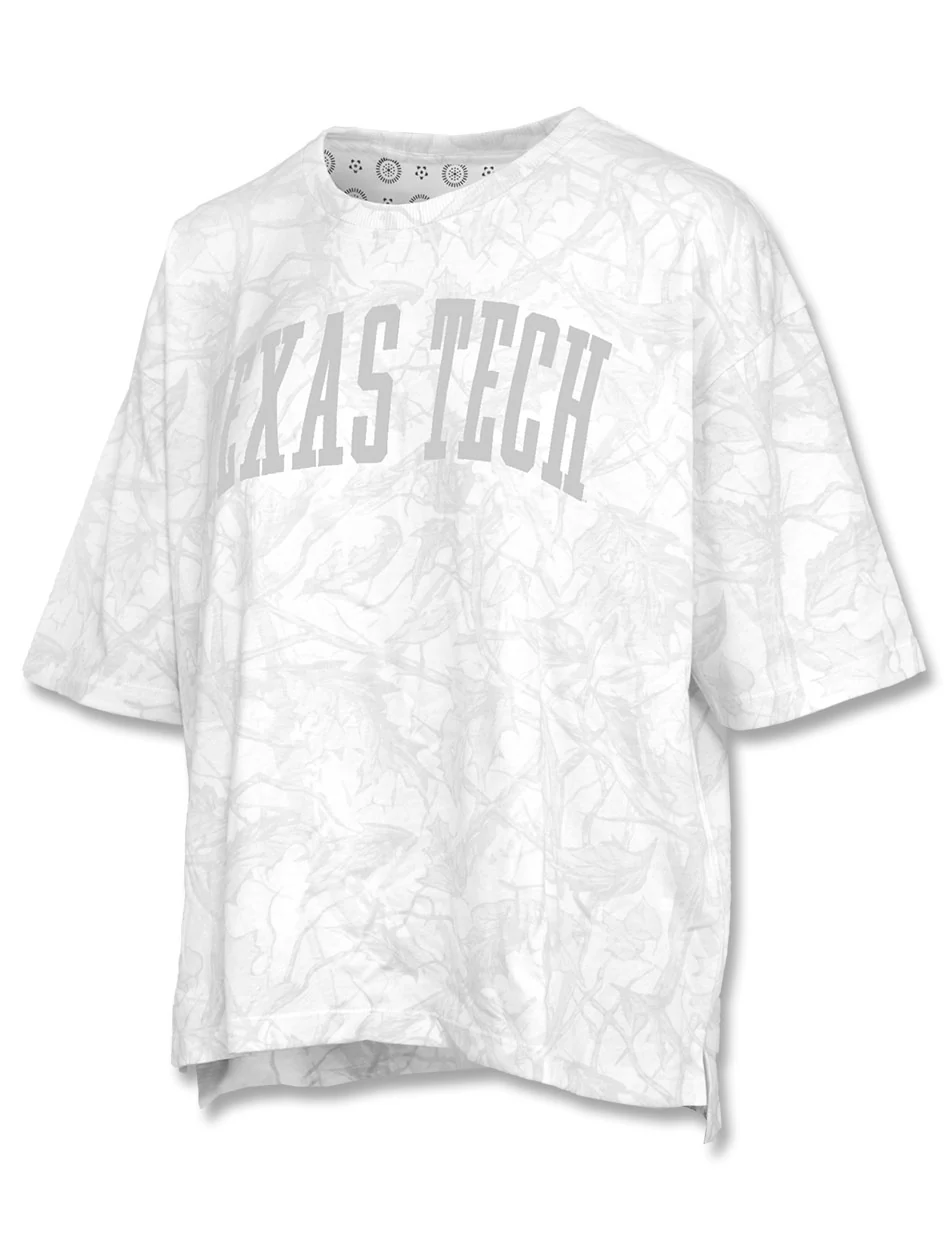 Pressbox Texas Tech "Coastal Arch" Woodland Camo Arch T-Shirt