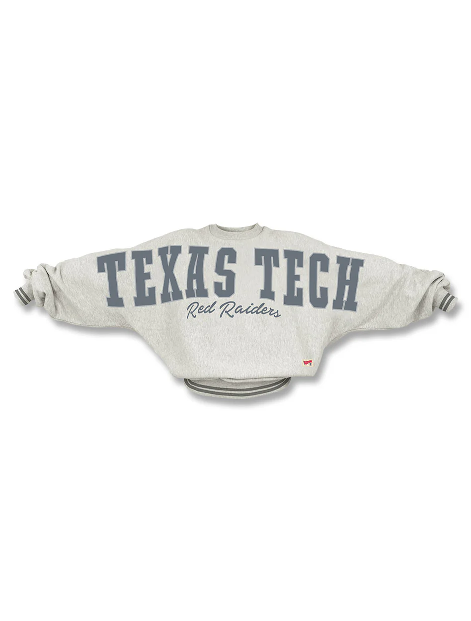 Pressbox Texas Tech "Muscogee" Oversized Crew Neck Fleece - Image 2